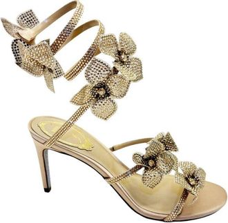 Rene Caovilla Floriane Beige Sandal 80