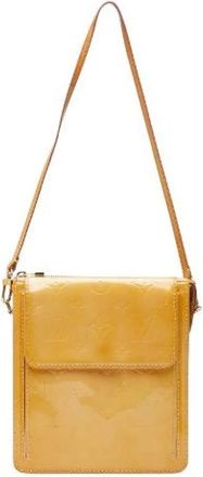 Louis Vuitton Pre-owned Mini Bags, female, Yellow, Size: ONE SIZE Pre-owned Vernis Mott Shoulder Bag