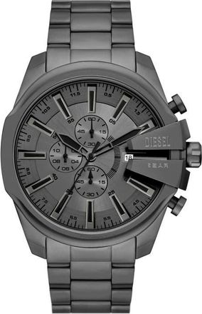 Diesel Mega Chief Gunmetal Chronograph Bracelet Watch, 48mm in Gray at Nordstrom