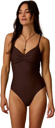 Carve Designs Sol Compression One Piece in Coffee at Nordstrom, Size Xx-Small