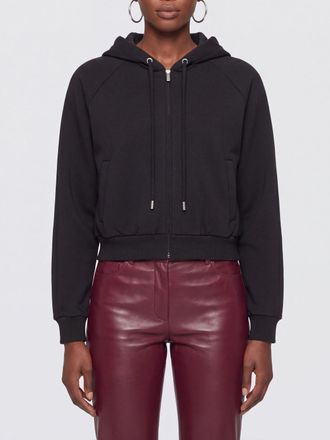 Eres Felpa con cappuccio e zip in misto cotone con spalle cadute
