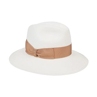 Borsalino Hats, female, Beige, Size: M Wide Brim Straw Hat