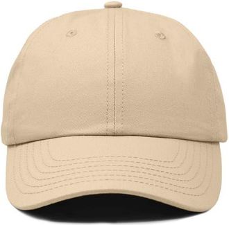 Dalix Classic Cotton Dad Cap in Khaki at Nordstrom