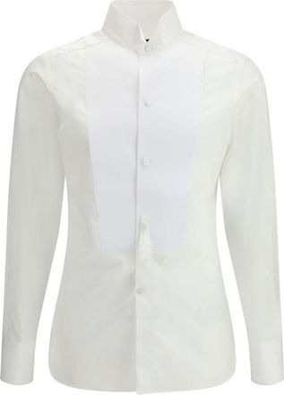 Tom Ford White Cotton Dress Mens Shirt