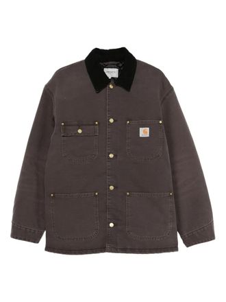 Carhartt Work in Progress OG Chore corduroy-collar coat - unisex - Organic Cotton/Polyester - L - Brown