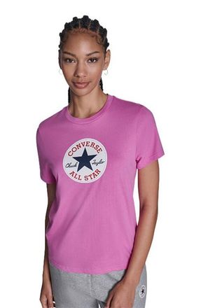 Converse Womens Chuck Taylor All Star Patch T-Shirt in Shocking Orchid at Nordstrom, Size Large