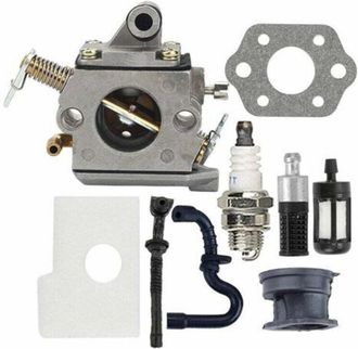 OEM Carburador Para Motosierras Stihl 017 018 Ms170 Ms180 - Repuesto Zama C1q-s57a - Filtro De Aire Incluido - Optimiza La Mezcla Aire-combustible