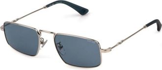 Police Authentieke Spln 31 zonnebril voor mannen - Heren - Zonnebrillen - Grijs - 53 MM - Accessoires