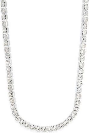 Tasha Round Crystal Tennis Necklace in Silver at Nordstrom Rack