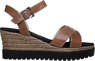 Espadrilles Aardestijl Schoenen - Dames - Sleehakken - Bruin - 40 EU - Schoenen