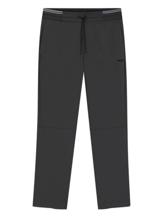 BOSS drawstring-waist panelled track pants - Grey