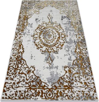 RugsX Rugsx - Alfombra Allure 1961 Ornamento, Marco - Estructural, Elegante, Glamurosa Dorado / Blanco Yellow 240x330 Cm
