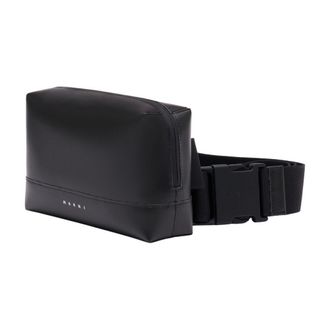 Marni Mens Synthetic Nylon Belt Bag Black