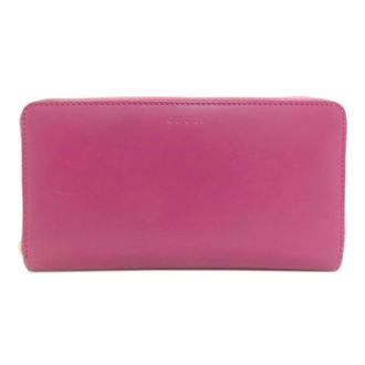 Gucci Pink Leather Long Wallet (Bi-Fold) (Pre-Owned)