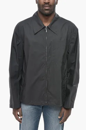 Bottega Veneta Lightweight Cotton Overshirt With Chest Pocket Bottega Veneta