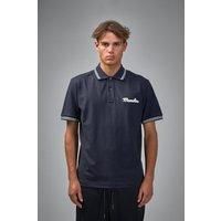 Moncler Logo Patch Cotton Piquet Polo Shirt