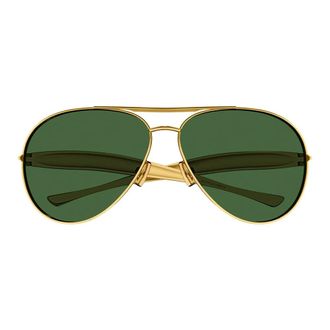 Bottega Veneta Accessoires, Dames, Geel, ONE Size, Aviator Zonnebril