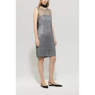 Luisa Cerano Dames, Jurken, Grijs, Maat: XS Satijn