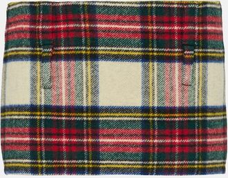 Miu Miu Checked wool miniskirt