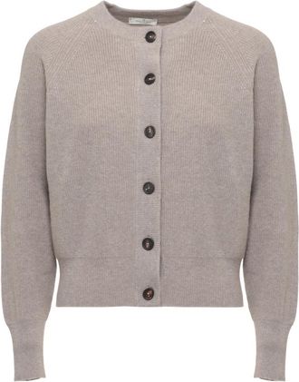 PANICALE Cashmere Cardigan - Dames - Cashmere truien - Beige - M - Kasjmier - Truien & Vesten