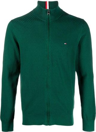 Tommy Hilfiger zip-through cotton jacket - men - Cotton - S - Green