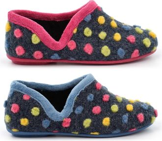 Generic Womens Carpet Slippers Ladies Slip On Slipper Size 4 Girls Slippers Size 6 Warm Comfy Knitted Jade Slipper Slip In Rubber Sole Sizes 3-8 Blue/Fuchsia 