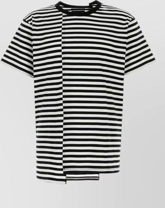 Yohji Yamamoto cotton t shirt striped round neck