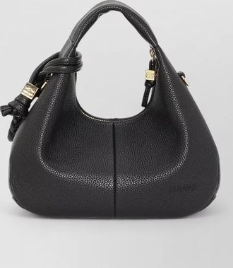 Ganni mini hobo faux leather mini shoulder bag