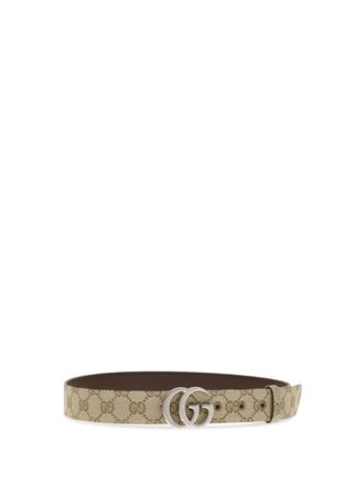Gucci Beige GG Logo Buckle Belt