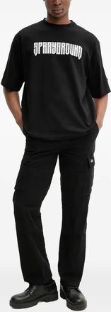 Sprayground T-shirt con grafica Tiger - Nero