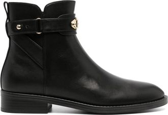 Michael Kors Darcy Flat Bootie - Dames - Enkellaarsjes - Zwart - 38 1/2 EU - Leer - Schoenen