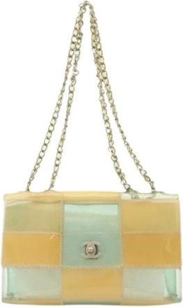 Chanel Pre-owned Chocolate Bar Schoudertas - Dames - Vintage Schoudertas - Geel - ONE Size - Vintage
