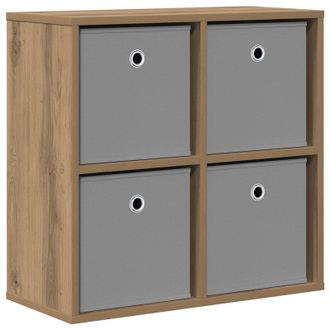 vidaXL Aparador Con Caj&oacute;n Roble Artesanal 59,5 X 27 X 57 Cm Vidaxl