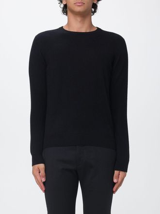 Malo Pure Cashmere Crewneck Jumper with Ribbed Trims