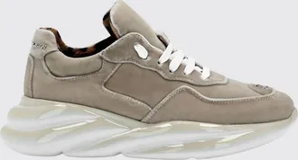 Philipp Plein Sneakers basse in velluto con suola chunky