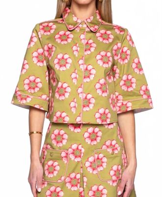 Elizabeth & James Blake Floral Top In Twiggy