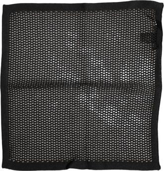 Dolce & Gabbana Zwarte Geprinte Katoenen Vierkante Foulard Sjaal