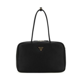 Prada Black Leather Shoulder Bag