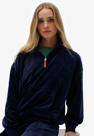 Superdry Sweatshirt »COUNTRY CLUB VELOUR 1/4 ZIP«
