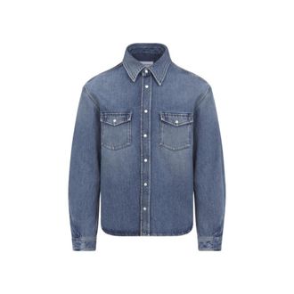 Givenchy Blue Pocket Denim Shirt