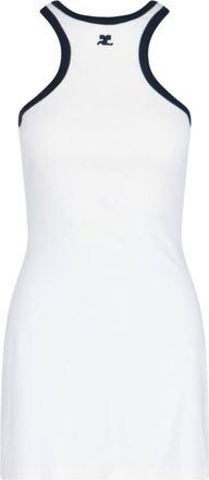 Courr&egrave;ges Mini Sheath Dress - White
