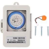 OEM Temporizador Mec&aacute;nico De 24 Horas Con Cubierta Transparente, Interruptor Temporizador M&iacute;nimo De 15 Minutos Para Dispositivo De Producci&oacute;n De Alumbrado