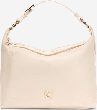 Cole Haan Kamila Hobo Bag Womens Beige Leather Adjustable Top Handle ERK122