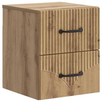 vidaXL Mesita De Noche De Pared Roble Artisan 34,5 X 33 X 40 Cm Vidaxl