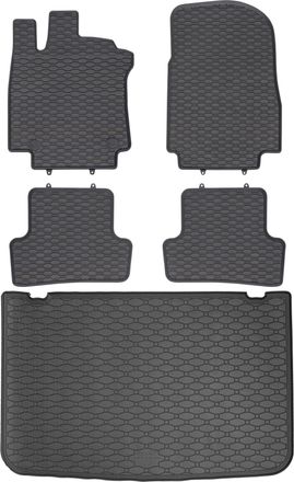 OEM Juego De Alfombrillas De Goma Para Coche Y Maletero Para Renault Clio Iv Hatchback (de Marzo De 2013 A Febrero De 2021)