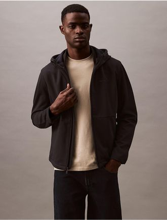 Calvin Klein Mens Lined Soft Shell Jacket - Black - 2XL