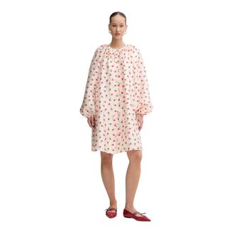 Stine Goya Korte Jurk - Dames - Jurken - Beige - Maat: XS Poliester