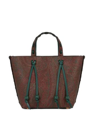 Etro paisley-print tote bag - women - Calf Leather/Cotton/Polyester - OS - Brown