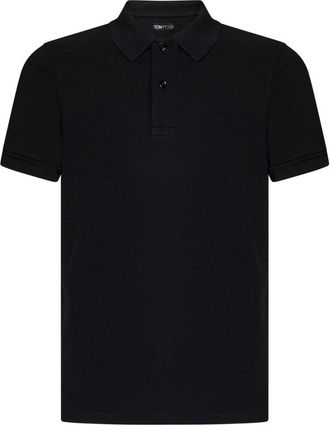 Tom Ford Black Tennis Polo Shirt