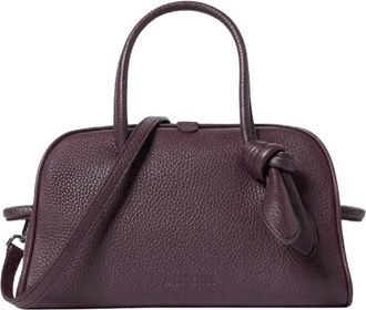 Jacquemus Kleine Turismo Tas - Dames - Handtassen - Rood - ONE Size - Katoen - Tassen